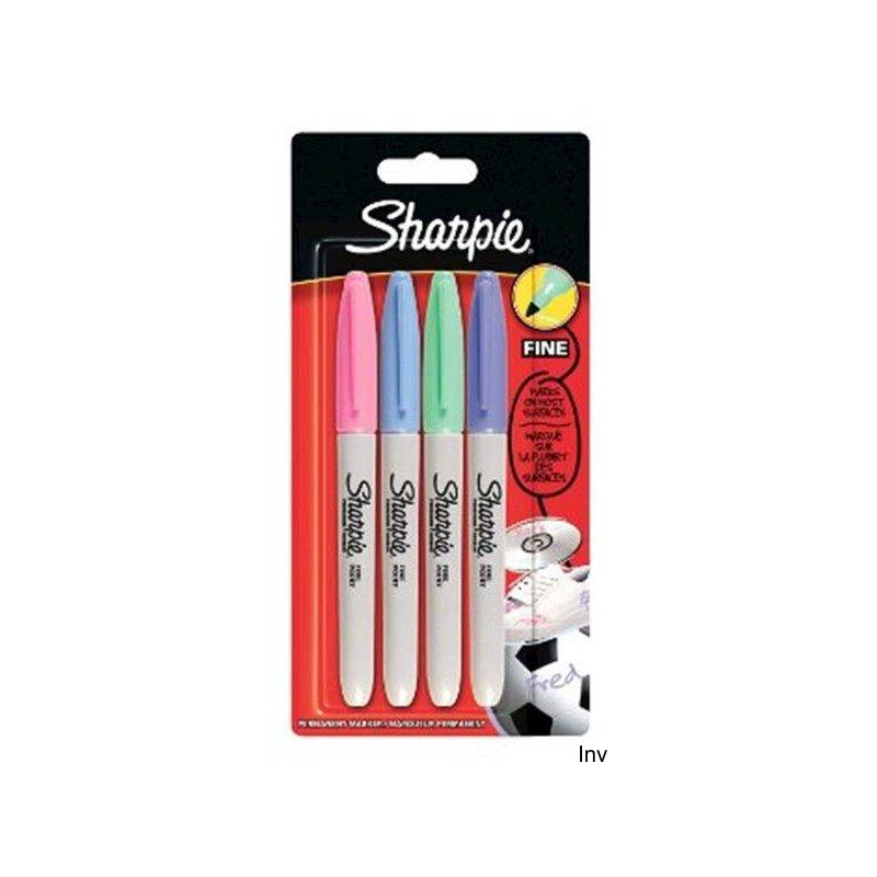 Markery permanentne Sharpie Fine Pastel 4 sztuki