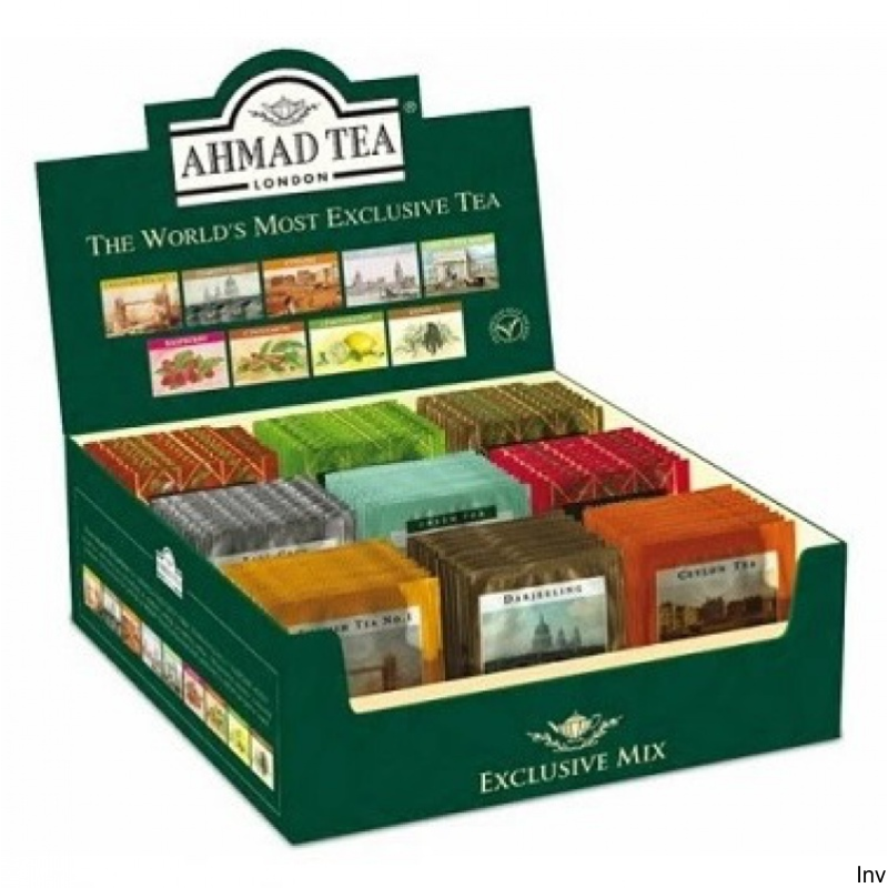 Ahmad Tea Exclusive Mix 90 kopert - różne smaki herbaty w eleganckim zestawie