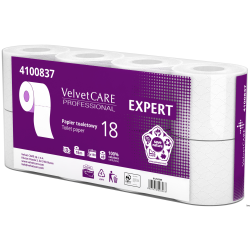 Papier toaletowy Velvet Professional 3 warstwy biały 18m 150 listków opakowanie 8 sztuk
