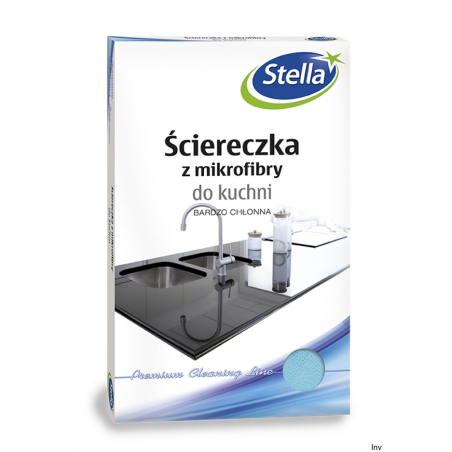 Ściereczka z mikrofibry do kuchni Stella 35x35 cm, mix kolorów, skuteczna na mokro i sucho