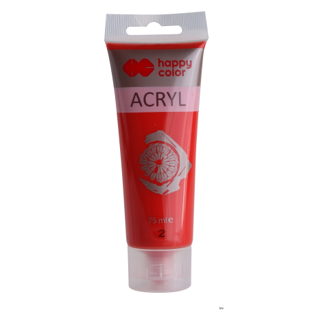Farba akrylowa Happy Color 75ml czerwony HC HA 7370
