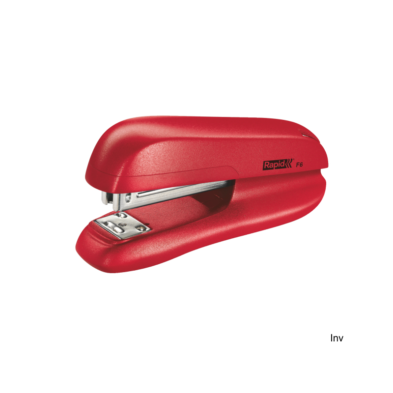 Zszywacz Rapid F6 24-26/6 czerwony do 25 kartek, metalowy mechanizm, do zszywania standardowego i tapicerskiego
