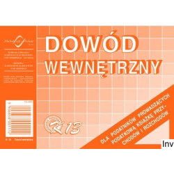 Dowód wewnętrzny A6, 50...