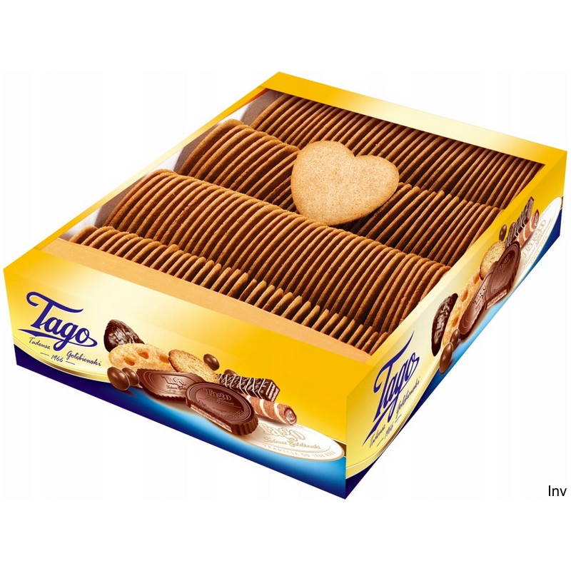Ciastka TAGO słodkie serduszka korzenne 2.5kg LUZ