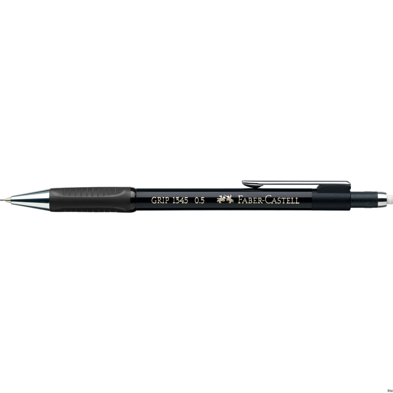 Ołówek automatyczny Faber-Castell Grip 1345 0,5 mm czarny z gumką