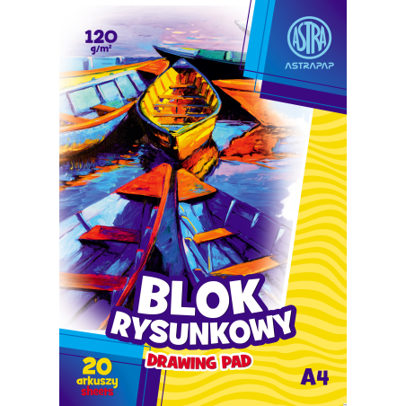 Blok rysunkowy Astra ASTRAPAP A4 120g