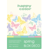 Blok Happy Color Deco A4 170g, 20 arkuszy, 5 kolorów do zaproszeń i scrapbookingu