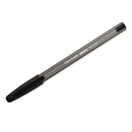 Długopis Paper Mate INKJOY 100 CAP M czarny z zatyczką, 1 mm, system tuszu ULV
