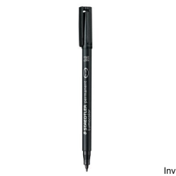Foliopis permanentny Staedtler Lumocolor M 317 czarny do folii i powierzchni, zestaw 4 sztuk w etui