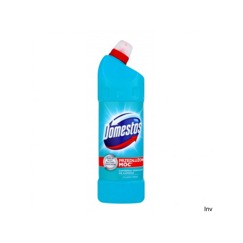 DOMESTOS Płyn do WC 1l ATLANTIC 77788 - czyszczenie i dezynfekcja toalety z przyjemnym zapachem