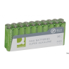 Baterie alkaliczne Q-CONNECT AAA LR03 1,5V 20 sztuk zielone