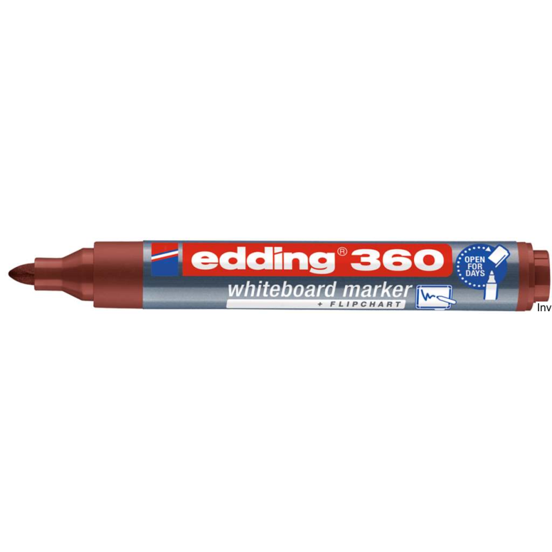 Edding Marker do tablic brązowy 1,5-3 mm okrągła końcówka 360/007/BR