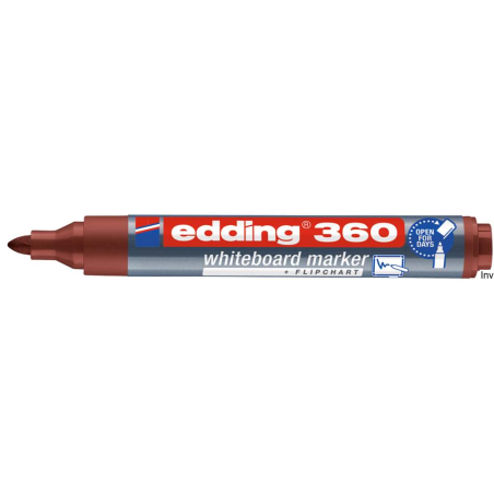 Edding Marker do tablic brązowy 1,5-3 mm okrągła końcówka 360/007/BR