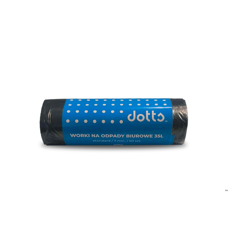 Worki na śmieci 35l czarne 50 sztuk Dotts HDPE 7 mic
