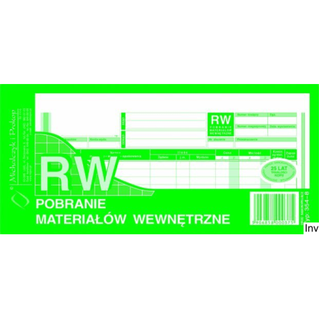 Pobranie materiałów wewnętrznych RW 1/3 A4, 80 kartek wielokopia, model 10-354-8 DOTTS