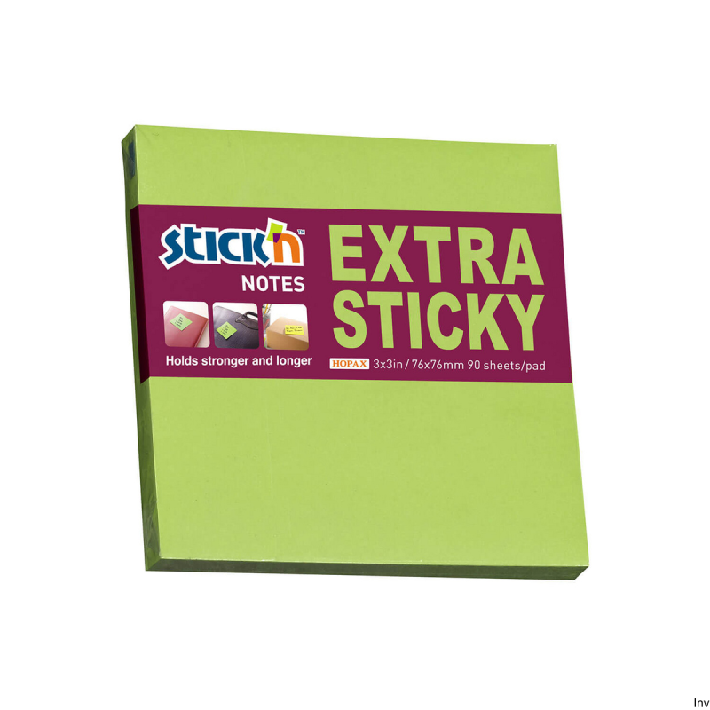 Notes samoprzylepny MAPED EXTRA STICKY 76x76 mm zielony neon 90 kartek
