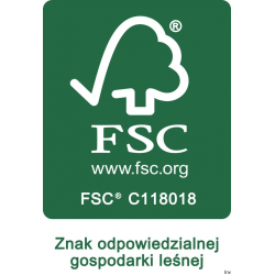 Pudło archiwizacyjne A4 120mm zielone Donau, pojemność do 1200 kartek, trójwarstwowa tektura, certyfikat FSC