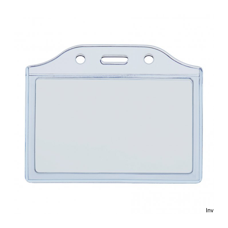 Holder na karty Argo 2K-H niebieski, przezroczyste PVC, 2 przegrody, 86x54 mm