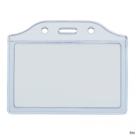 Holder na karty Argo 2K-H niebieski, przezroczyste PVC, 2 przegrody, 86x54 mm
