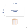 Etykiety Heavy Duty Avery Zweckform 32 x 57 mm, białe, 400 sztuk w rolce do termodruku