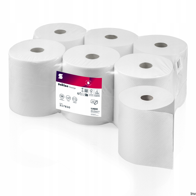 Ręcznik papierowy Wepa w roli 220m 2 warstwy, biały, 6 sztuk