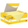 Karteczki samoprzylepne POST-IT (653CY-VP20), 38x51mm, 100 kart./bloczek, 16 + 4 bloczki GRATIS, kanarkowo żółte