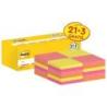 Karteczki samoprzylepne POST-IT (654-NP24), 76x76mm, 100 kart./bloczek, 21 + 3 bloczki GRATIS, mix kolorów neonowych