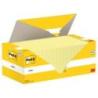 Karteczki samoprzylepne POST-IT (654CY-VP20), 76x76mm, 100 kart./bloczek, 16 + 4 bloczki GRATIS, kanarkowo żółte