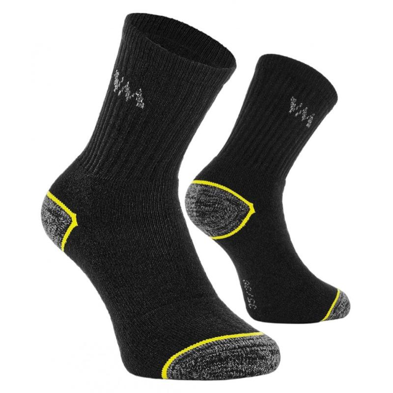 Skarpety bawełniano-poliestrowe VM FOOTWEAR, rozm. 39-42, 3 pary, czarno-szare
