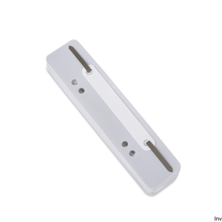 Wąsy do skoroszytu Donau szare 150x34mm 25 sztuk metalowe z aluminium