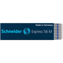 PAKIET Wkład Express 56 M do długopisu SCHNEIDER, M, format D, niebieski