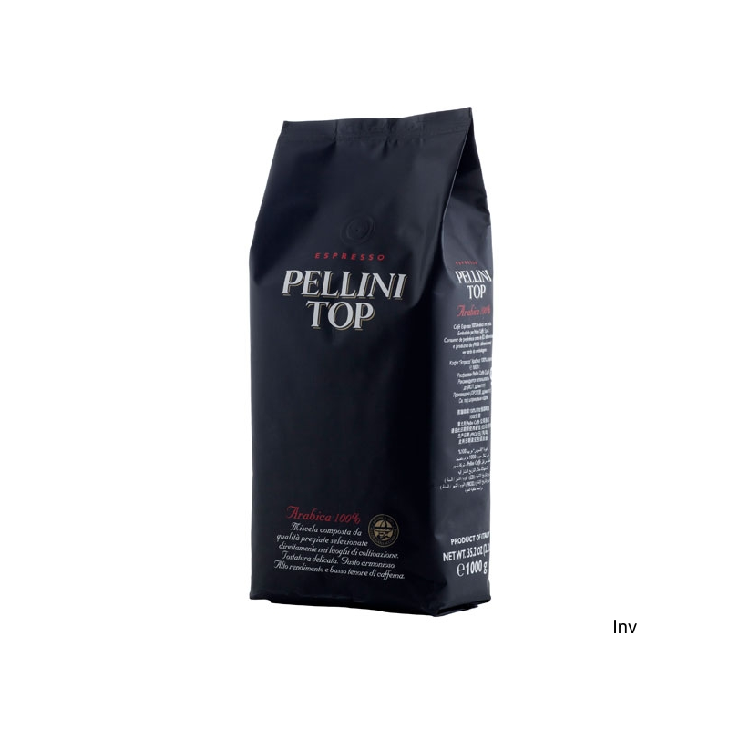 Kawa Pellini Top 1kg ziarnista - Mieszanka Arabiki i Robusty z nutami czekolady i orzechów