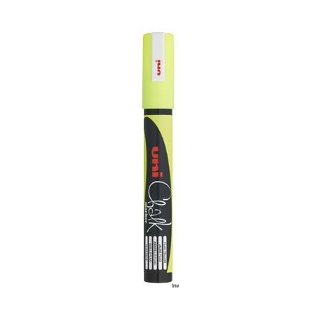 Marker kredowy Uni PWE-5M żółty 1,8-2,5 mm do tablic i szkła