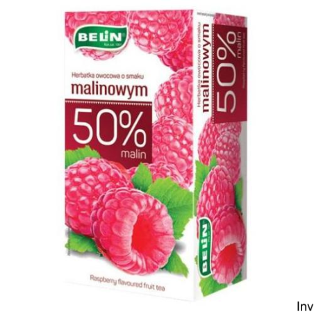 Herbata owocowa BELIN malinowa 20 torebek