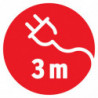 Listwa zasilająca BRENNENSTUHL PREMIUM-LINE, 6 gniazd, 3m, z wył., zaczep, czarna