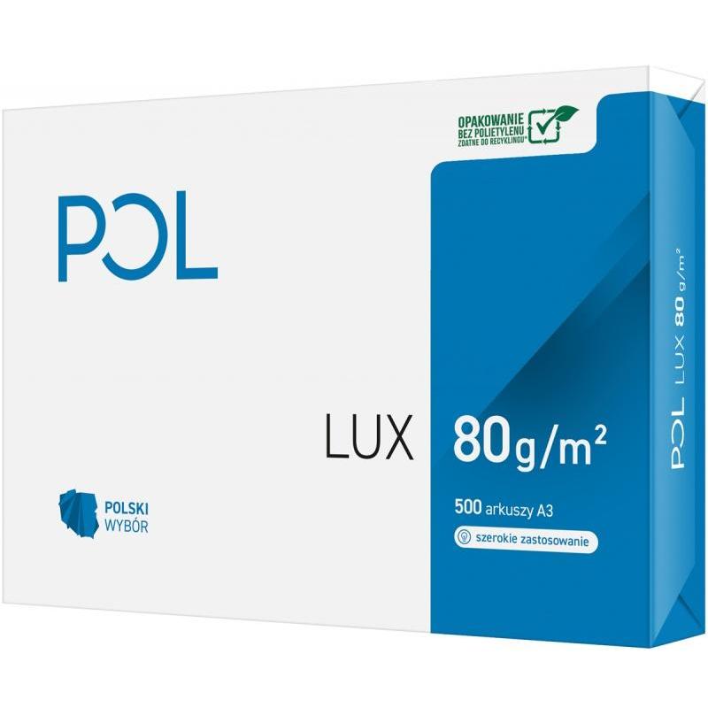 PAKIET Papier ksero POL LUX, A3, klasa B, 161CIE, 80gsm, 500ark.
