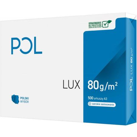 PAKIET Papier ksero POL LUX, A3, klasa B, 161CIE, 80gsm, 500ark.