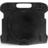 Podstawa pod laptopa z obrotowym podłożem Q-CONNECT, 25,5x28x2,2 cm, czarna