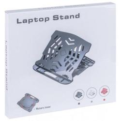 Podstawa pod laptopa z obrotowym podłożem Q-CONNECT, 25,5x28x2,2 cm, czarna