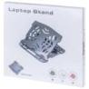 Podstawa pod laptopa z obrotowym podłożem Q-CONNECT, 25,5x28x2,2 cm, czarna