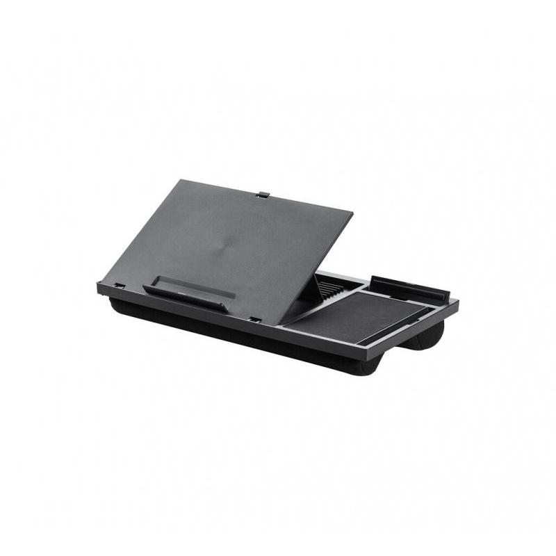Podstawa pod laptopa z podkładką pod mysz Q-CONNECT, 51,8 x 28,1 x 5,9 cm, czarna