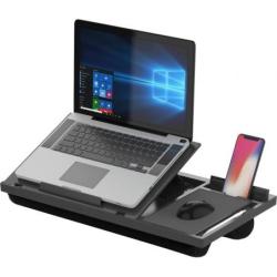 Podstawa pod laptopa z podkładką pod mysz Q-CONNECT, 51,8 x 28,1 x 5,9 cm, czarna
