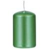 Świeca słupek DONAU HOME Adwent Lakier, 50x80mm, 4 szt., zielony połysk