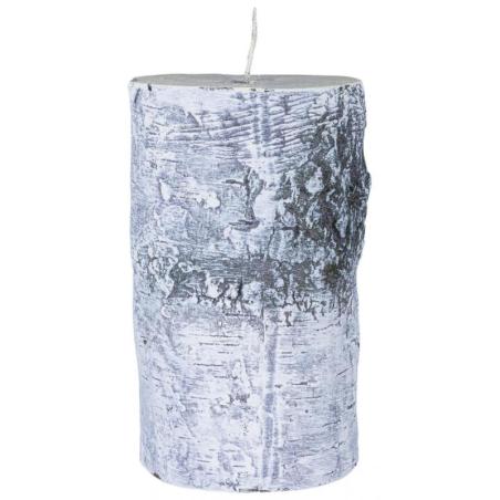 Świeca słupek DONAU HOME Brzoza, 70x120mm, biały
