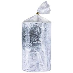 Świeca słupek DONAU HOME Brzoza, 70x120mm, biały
