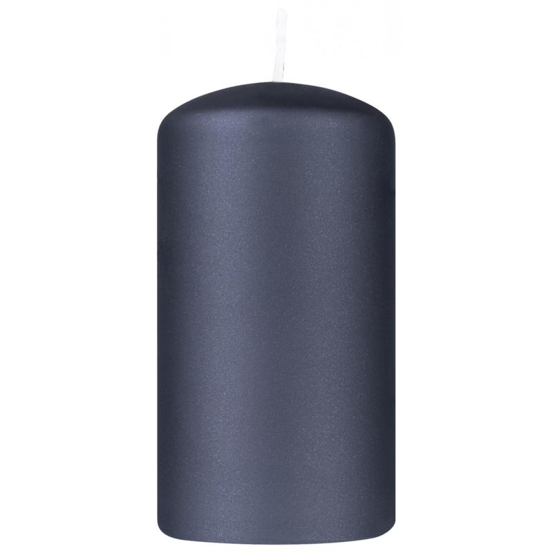 Świeca słupek DONAU HOME Standard Lakier, 60x115mm, czarny metaliczny mat
