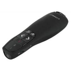 Prezenter ze wskaźnikiem laserowym Q-CONNECT, 5‑przyciskowy, czarny