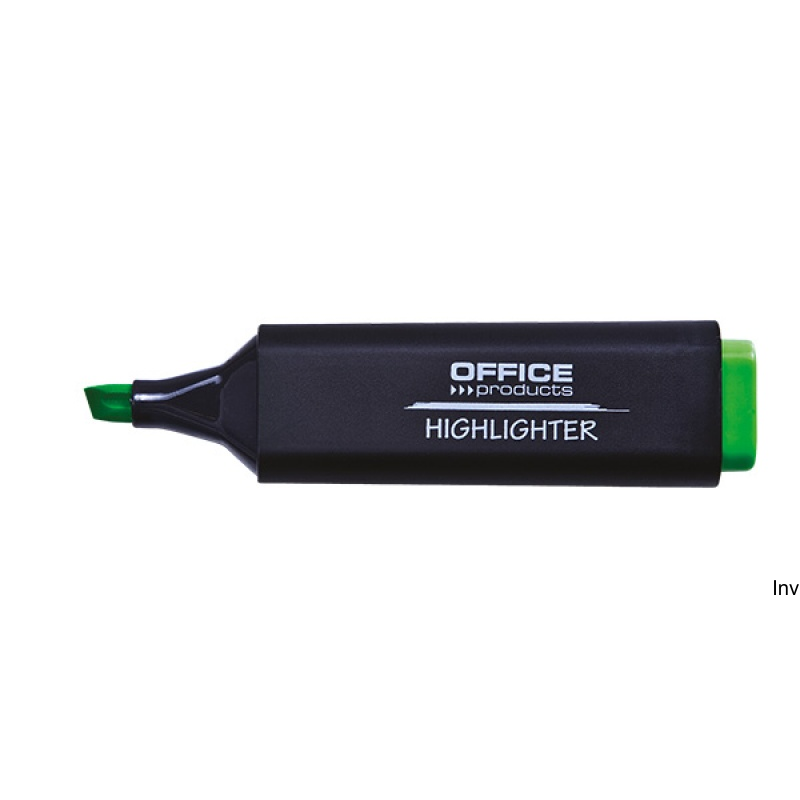 Zakreślacz fluorescencyjny Office Products, zielony, 1-5 mm, do wszystkich rodzajów papieru, 250 m długości linii