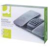 Podnóżek Q-CONNECT, 430x320mm, z oddzielnymi platformami na nogi, masażer, czarny