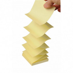 Karteczki samoprzylepne POST-IT Recycled Z-Notes (R330-1B), 76x76mm, 6x100 kart., żółte